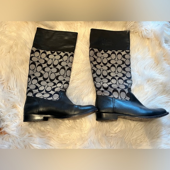 Coach Shoes - Coach Chrissi Signature Tall Riding Boots 6 1/2b